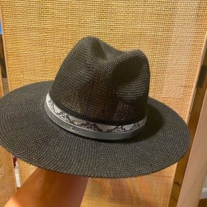 Vince Camuto black Panama hat
